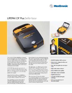 AED - CR-PLUS Data Sheet cover