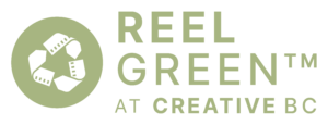 logo of reel green at creative bc