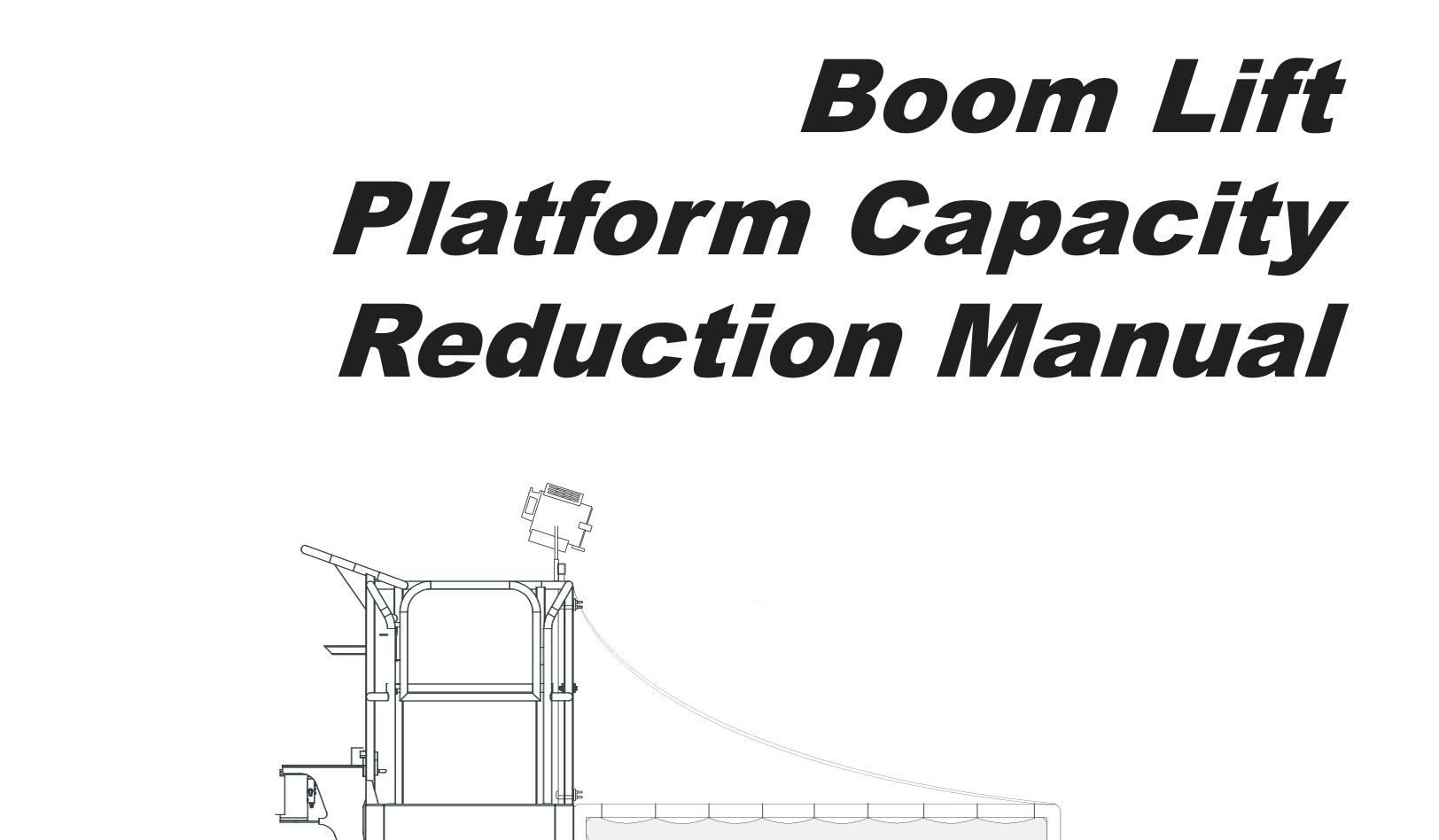 Boom lift platform capacity reduction manual
