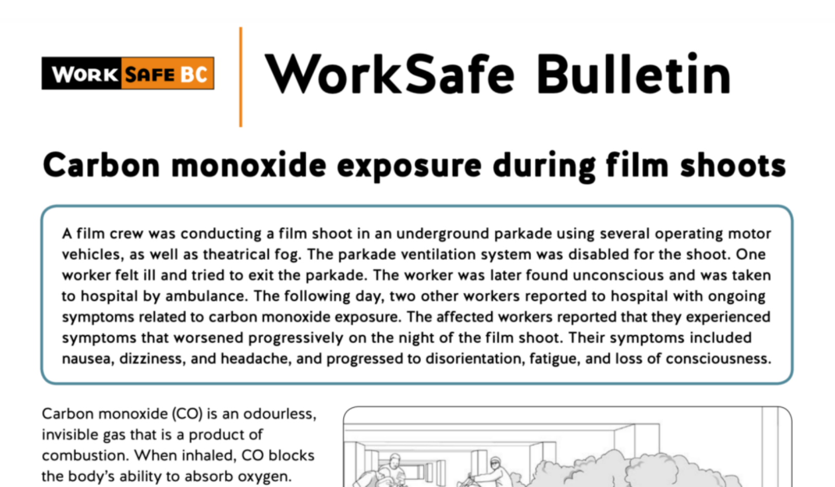 Carbon Monoxide Exposure During Film Shoots