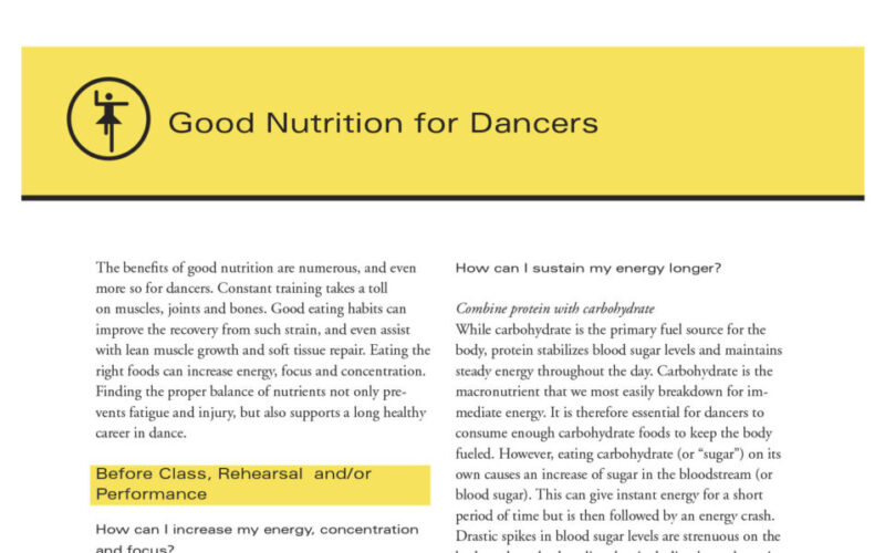 Dancer-Nutrition