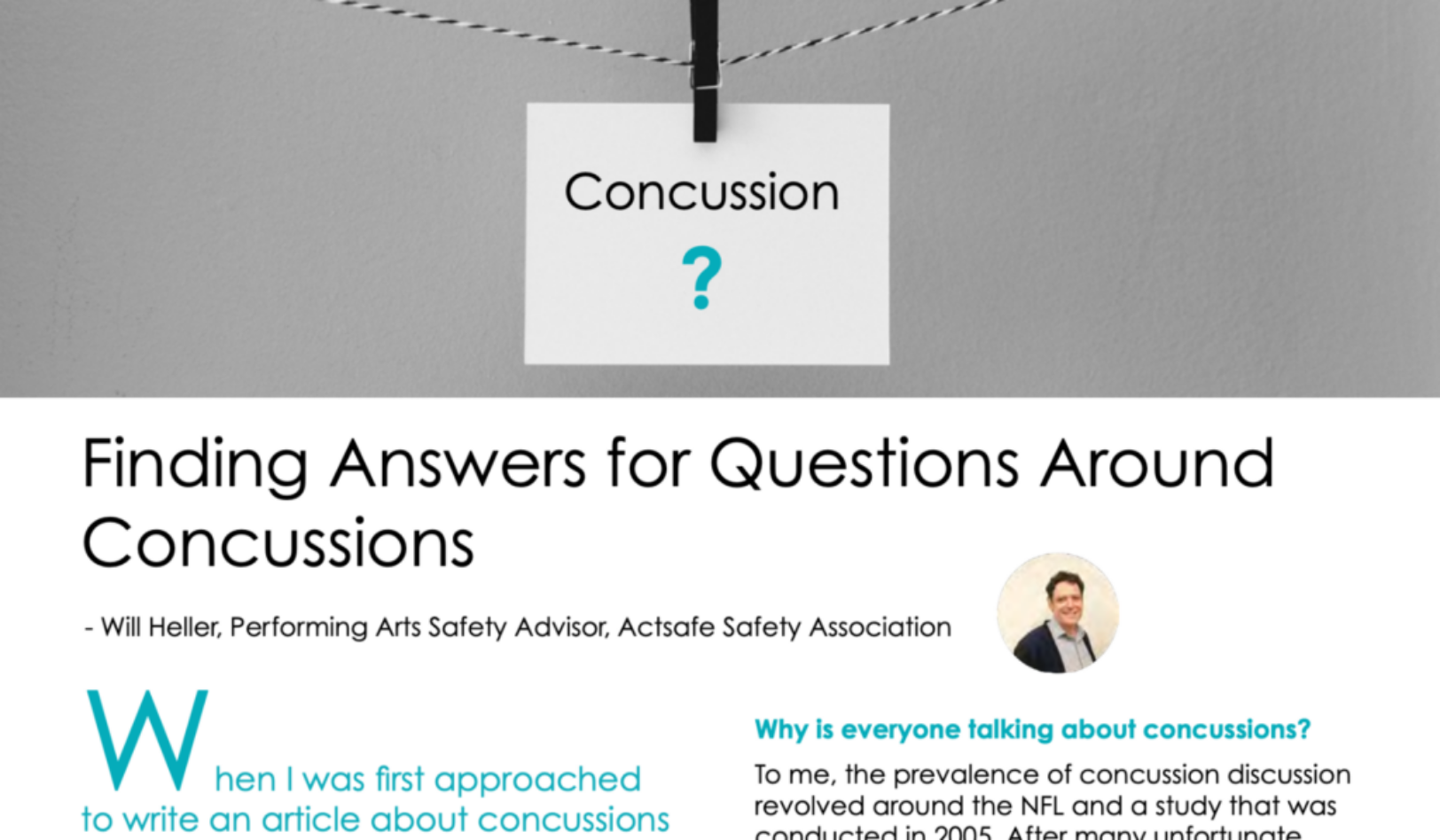 Finding Answers for Questions Around Concussions