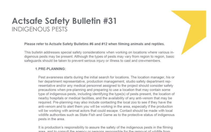 Indigenous-Pests-Motion-Picture-Safety-Bulletin-PDF