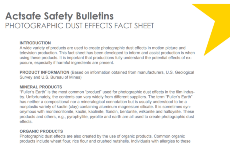 Photographic Dust Effects