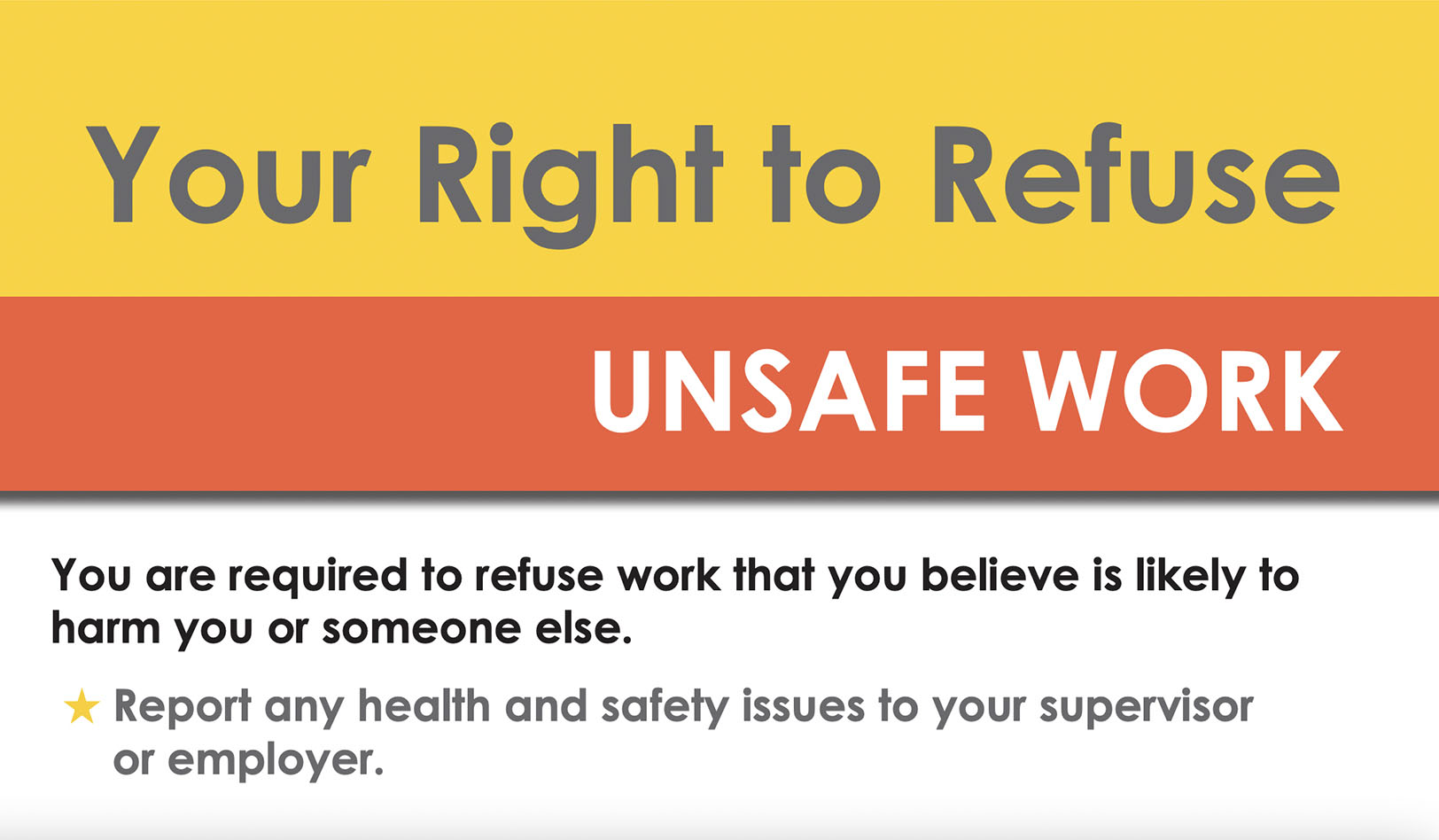 Your Right to Refuse Unsafe Work
