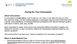 Caring for concussion